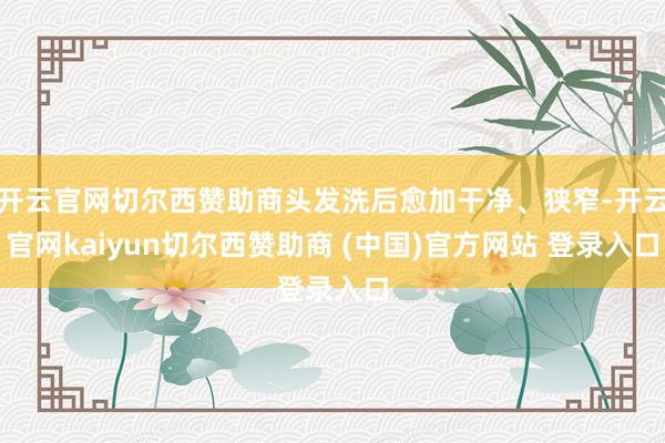 开云官网切尔西赞助商头发洗后愈加干净、狭窄-开云官网kaiyun切尔西赞助商 (中国)官方网站 登录入口