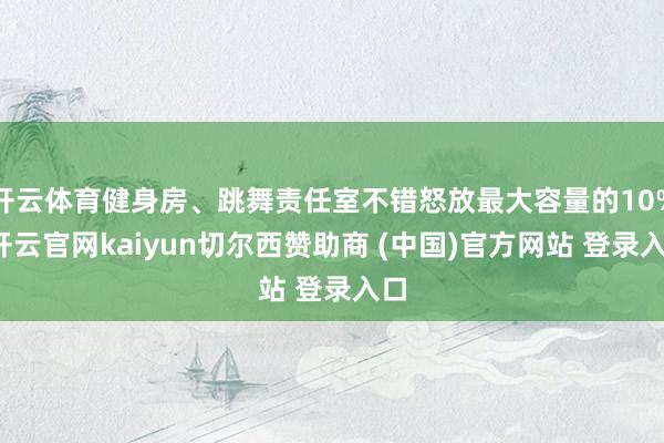 开云体育健身房、跳舞责任室不错怒放最大容量的10%-开云官网kaiyun切尔西赞助商 (中国)官方网站 登录入口