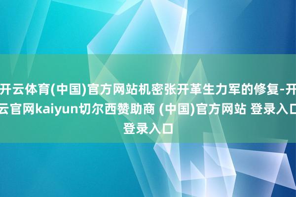 开云体育(中国)官方网站机密张开革生力军的修复-开云官网kaiyun切尔西赞助商 (中国)官方网站 登录入口