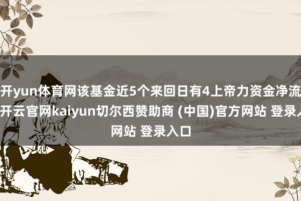 开yun体育网该基金近5个来回日有4上帝力资金净流入-开云官网kaiyun切尔西赞助商 (中国)官方网站 登录入口
