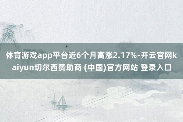 体育游戏app平台近6个月高涨2.17%-开云官网kaiyun切尔西赞助商 (中国)官方网站 登录入口