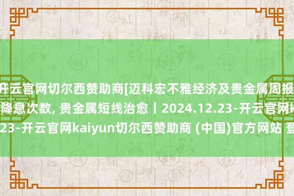 开云官网切尔西赞助商[迈科宏不雅经济及贵金属周报]好意思联储调低来岁降息次数, 贵金属短线治愈丨2024.12.23-开云官网kaiyun切尔西赞助商 (中国)官方网站 登录入口